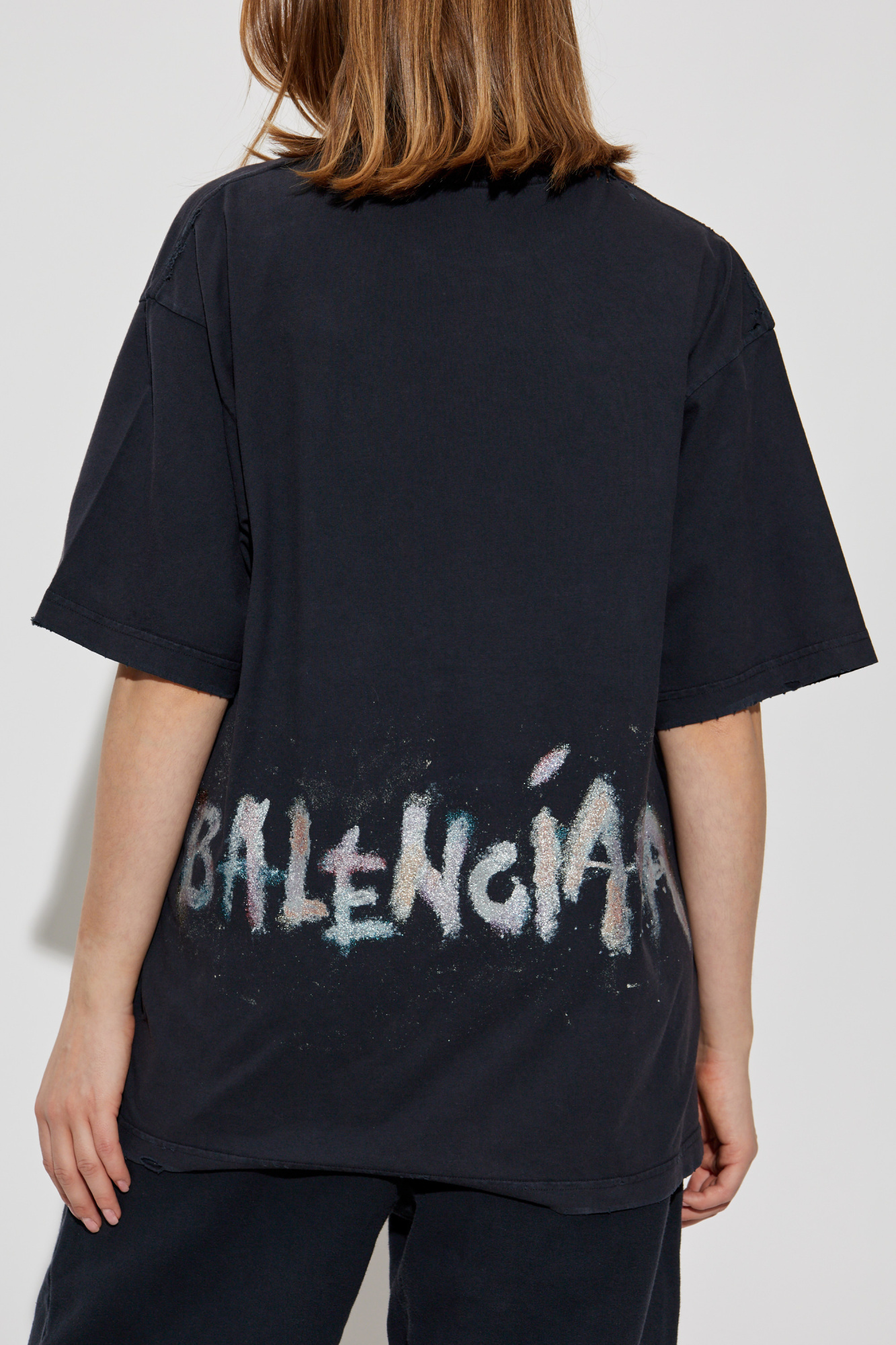 Balenciaga T-shirt with vintage effect | Women's Clothing